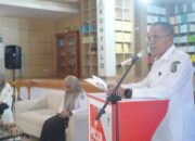 Sekretaris Daerah (Sekda) Kota Gorontalo, Ismail Madjid, secara resmi membuka Lomba Bertutur Tingkat SD/MI se-Kota Gorontalo Tahun 2026 yang digelar di Dinas Kearsipan dan Perpustakaan (DKP) Kota Gorontalo, Rabu (10/6/2026). (Foto: Humas)