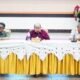 Wali Kota Gorontalo, Adhan Dambea dalam Rapat Koordinasi dan Evaluasi (Rakorev) Penyelenggaraan Pemerintahan, Pembangunan, dan Kemasyarakatan di Bandhayo Lo Yiladia (BLY), Rabu, 17 Juni 2026. (Foto: Humas)