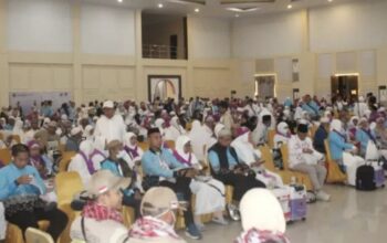 264 Jamaah Haji Kota Gorontalo Kloter 28 Tiba dengan Selamat. (Fot0: Humas)