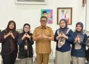 Wakil Wali Kota Gorontalo, Indra Gobel, menerima kunjungan jajaran Badan Pusat Statistik (BPS) Kota Gorontalo di Rumah Jabatan Wakil Wali Kota, Senin, 22 Juni 2026. (Foto: Humas)