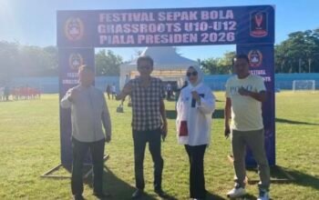 Pemukaan Turnamen Sepak Bola Festival Grassroots U-10 dan U-12 Piala Presiden 2026 yang resmi bergulir pada Jumat (26/6/2026). (Foto: Humas)