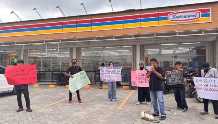 PROSPEK Gelar Aksi, Soroti Dugaan Pelanggaran Hak Pekerja Indomaret di Buol
