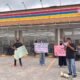 Posko Pengaduan Pekerja (PROSPEK) menggelar aksi solidaritas untuk mendukung pekerja Indomaret di Kabupaten Buol, Sulawesi Tengah. (Foto: PROSPEK)