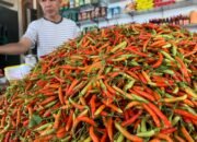 Harga cabai rawit di sejumlah pasar tradisional Gorontalo menembus Rp150 ribu per kilogram. Kenaikan harga dipengaruhi berkurangnya pasokan dari sentra produksi akibat faktor cuaca yang memengaruhi hasil panen. (Foto: Hibata.id)
