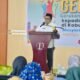Sekretaris Daerah Kabupaten Gorontalo, Sugondo Makmur, saat membuka kegiatan Literasi Keuangan dalam rangka Gerakan Nasional Cerdas Keuangan (GENCARKAN) 2026 di Aula Dinas Pendidikan dan Kebudayaan Kabupaten Gorontalo, Rabu, 10 Juni 2026. (Foto: Humas)