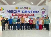Gubernur Gorontalo Gusnar Ismail meninjau kesiapan Media Center PENAS XVII 2026 yang telah mencapai 80 persen. Fasilitas ini dilengkapi internet 800 Mbps, ruang kerja wartawan, konferensi pers, dan studio podcast/Hibata.id