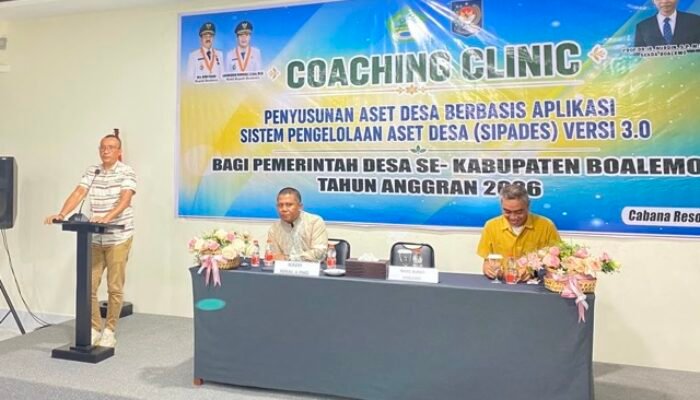 Wabup Boalemo Buka Coaching Clinic SIPADES 3.0, Dorong Tata Kelola Aset Desa Lebih Transparan