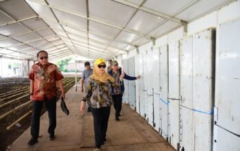Wakil Gubernur Gorontalo, Idah Syahidah Rusli Habibie, meninjau langsung progres fasilitas tersebut pada Jumat (12/6/2026). (Foto: Humas)