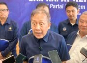Wakil Ketua Umum Partai NasDem Saan Mustopa menyampaikan dukungan kepada Rahmat Gobel untuk kembali maju sebagai calon anggota DPR RI dari Dapil Gorontalo pada Pemilu 2029/Hibata.id