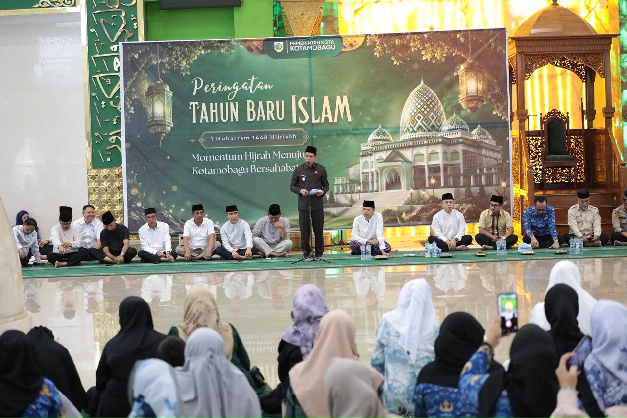 Wali Kota Kotamobagu, Weny Gaib, mengajak seluruh elemen masyarakat menjadikan peringatan Tahun Baru Islam 1 Muharram 1448 Hijriah. (Foto: Humas)