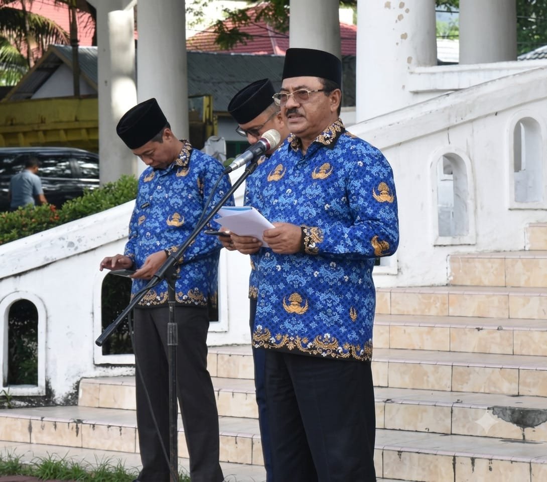 Bupati Boalemo Rum Pagau meminta ASN meningkatkan kualitas pelayanan publik, menjaga integritas, serta menjadi pelopor kebersihan lingkungan/Hibata.id