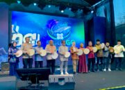 Kepala Perwakilan Bank Indonesia Provinsi Gorontalo Bambang Satya Permana bersama para pemangku kepentingan saat pembukaan PESONA SERLIGO 2026 di Taman Budaya Limboto, Kabupaten Gorontalo, Jumat (19/6/2026). Kegiatan yang menjadi bagian dari dukungan terhadap PENAS KTNA XVII Tahun 2026 tersebut menghadirkan kampung kuliner halal, promosi UMKM, serta edukasi ekonomi syariah dan digitalisasi keuangan/Hibata.id