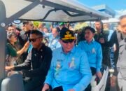 Wapres Gibran Rakabuming Raka bersama Gubernur Gorontalo Gusnar Ismail meninjau Pagelaran Teknologi PENAS XVII. Berbagai inovasi pertanian, perikanan, dan teknologi pangan ditampilkan untuk mendukung ketahanan pangan nasional/Hibata.id