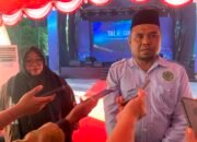 Kepala Badan Wakaf Indonesia (BWI) Kabupaten Bone Bolango, Darwin Botutihe saat kegiatan talkshow bertajuk "Halal Itu Lifestyle, Wakaf Itu Legacy/Hibata.id