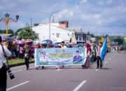 Wakil Bupati Buton Tengah Pimpin Defile Kafilah pada Pawai Ta’aruf MTQ XXXI