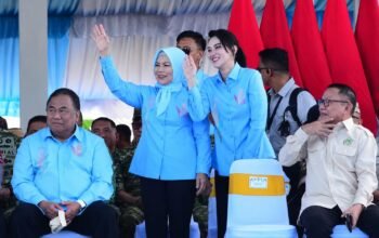 Wakil Gubernur Gorontalo Idah Syahidah Rusli Habibie dan Gubernur Maluku Utara Sherly Tjoanda tampil kompak pada puncak PENAS XVII 2026/Hibata.id