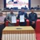 Bupati Boalemo Rum Pagau menyampaikan Rancangan Peraturan Daerah (Ranperda) tentang Pertanggungjawaban Pelaksanaan APBD Tahun Anggaran 2025 dalam rapat paripurna DPRD Kabupaten Boalemo di ruang sidang DPRD, Senin (6/7/2026)/Hibata.id