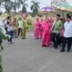 Bupati Boalemo Rum Pagau menyambut Kapolres Boalemo AKBP Firman Taufik melalui prosesi adat Mopotilolo/Hibata.id