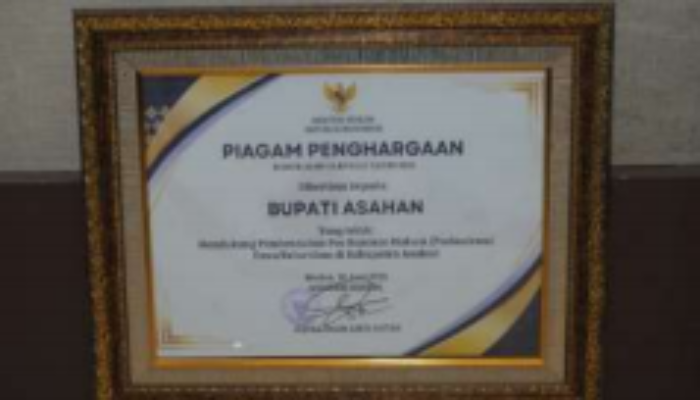 Penguatan Posbankum di Sumut Diresmikan, Bupati Asahan Raih Piagam Penghargaan dari Menteri Hukum