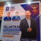Baliho bergambar Revan Saputra Bangsawan terpasang di lokasi pelantikan pengurus DPW dan DPD PAN Gorontalo di Aszlea Convention Center, Jumat (3/7/2026)/Hibata.id