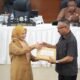 Wakil Gubernur Gorontalo Idah Syaidah Rusli Habibie menyampaikan pengantar Rancangan Perubahan Kebijakan Umum Anggaran (KUA) dan Rancangan Perubahan Prioritas dan Plafon Anggaran Sementara (PPAS) APBD Provinsi Gorontalo Tahun Anggaran 2026 dalam Rapat Paripurna DPRD Provinsi Gorontalo di Gorontalo, Senin (27/7/2026)/Hibata.id
