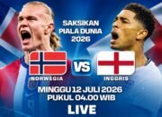 Norwegia vs Inggris: Haaland Datang, Pendukung The Three Lions Mulai Hitung Napas/Hibata.id