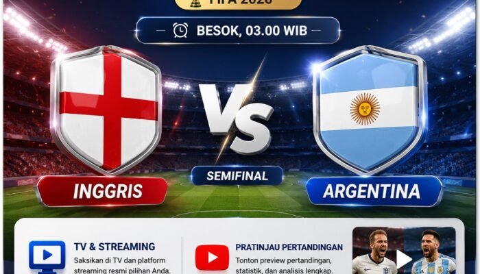 Inggris Bukan Sekadar Penantang, Argentina Terancam ke Final