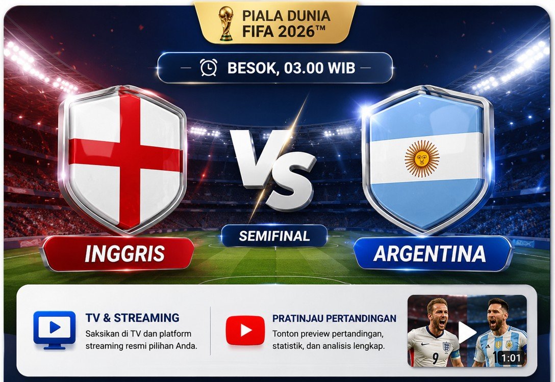 Semifinal Piala Dunia 2026: Inggris Siap Ganggu Pesta Argentina, Pendukung Albiceleste Mulai Harap-Harap Cemas/Hibata.id