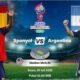 Grafik ilustrasi pertandingan final Piala Dunia 2026 antara Spanyol dan Argentina yang dijadwalkan berlangsung di Stadion MetLife, East Rutherford, New Jersey, Amerika Serikat, Minggu (19/7/2026) waktu setempat. ANTARA INFOGRAFIK/Vintan Rahmadanti/Hibata.id
