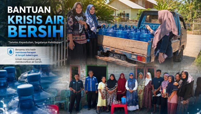 Kemarau Meluas di Bone Bolango, PAN Bergerak Kirim Bantuan Air Bersih