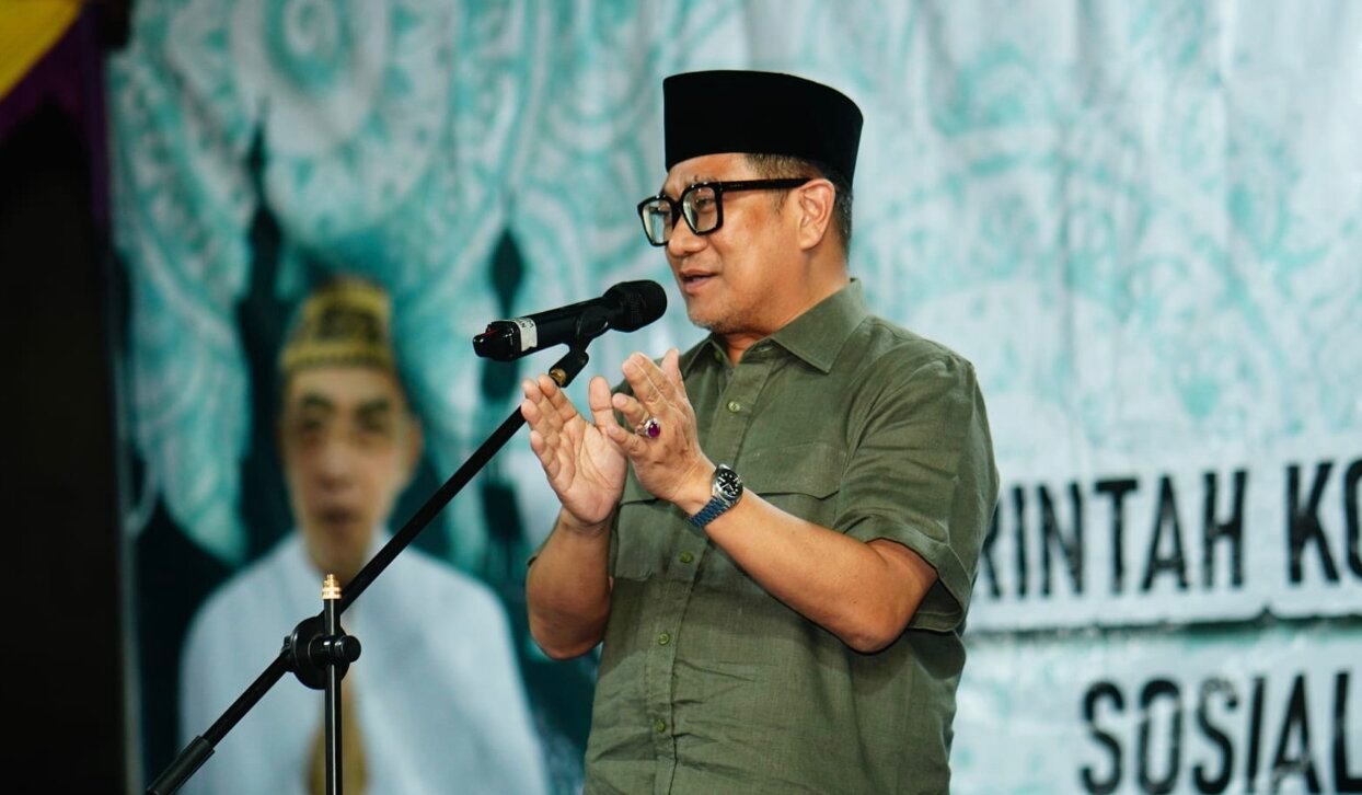 Wakil Wali Kota Gorontalo, Indra Gobel saat menghidir program silaturahmi dan sosialisasi layanan pemerintahan i Kelurahan Tamalate, Kecamatan Kota Timur, Sabtu (4/7/2026), (Foto: Humas)