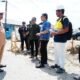 Wali Kota Gorontalo Adhan Dambea turun langsung meninjau sejumlah proyek perbaikan ruas jalan yang sedang berlangsung di Kota Gorontalo, Kamis, 9 Juli 2026. (Foto: Humas)