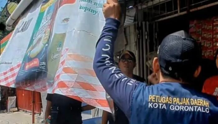 Potensi Kebocoran PAD. Ratusan Reklame Tak Berizin di Kota Gorontalo Ditertibkan