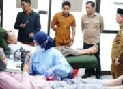 Wali Kota Gorontalo Adhan Dambea usai melakukan kunjungan kerja dan meninjau langsung fasilitas kantor PMI Kota Gorontalo, Senin, 13 Juli 2026. I(Foto: Humas)
