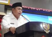 Wali Kota Gorontalo Adhan Dambea dalam Rapat Paripurna DPRD Kota Gorontalo yang mengagendakan penandatanganan Nota Kesepakatan Kebijakan Umum Anggaran (KUA) dan Prioritas Plafon Anggaran Sementara (PPAS) Tahun Anggaran 2027, Rabu, 29 Juli 2026. (Foto: Humas)
