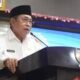 Wali Kota Gorontalo Adhan Dambea dalam Rapat Paripurna DPRD Kota Gorontalo yang mengagendakan penandatanganan Nota Kesepakatan Kebijakan Umum Anggaran (KUA) dan Prioritas Plafon Anggaran Sementara (PPAS) Tahun Anggaran 2027, Rabu, 29 Juli 2026. (Foto: Humas)