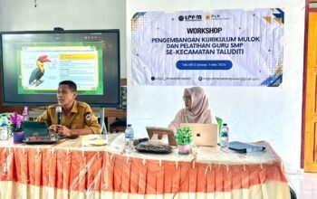 PLN Nusantara Power bersama UMGo menyusun kurikulum konservasi Burung Julang Sulawesi di sekolah Taluditi, Pohuwato untuk memperkuat pendidikan lingkungan sejak dini/Hibata.id