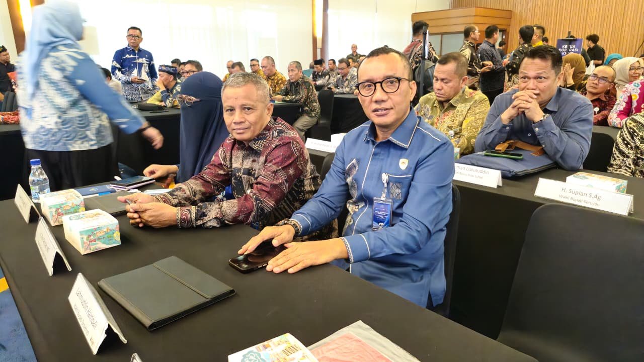 Wabup Boalemo menghadiri Rakornas KKP dan membawa kabar baik. Empat desa di Boalemo mendapat Program Kampung Nelayan pada 2026/Hibata.id