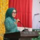 Ketua Tim Penggerak PKK Kota Kotamobagu, Ny. Rindah Gaib Mokoginta, membuka secara resmi Rapat Koordinasi dan Kerja Sama Lintas Organisasi Perempuan dalam upaya pencegahan kekerasan terhadap perempuan dan anak di Kota Kotamobagu, Kamis, 2 Juli 2026. (Foto: Humas)