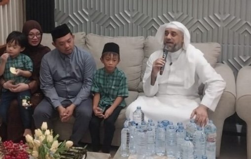 Syeikh Muhammad Jaber Kunjungi Keluarga Rahman Salehe-Mamonto di Kotamobagu, (Foto:s)