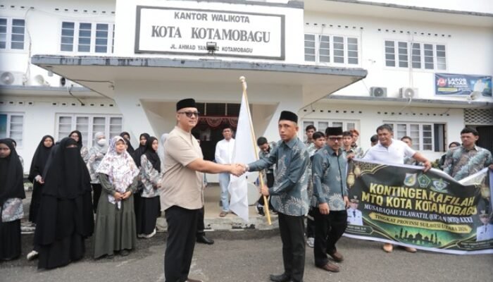 Kotamobagu Lepas 37 Kafilah MTQ ke Sulawesi Utara