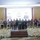 Wali Kota Kotamobagu Weny Gaib bersama Wakil Wali Kota Rendy Mangkat menghadiri acara kenal pamit Kapolres Kotamobagu dari AKBP Irwanto kepada AKBP Abdul Kholik. Kegiatan berlangsung di Ballroom Hotel Sutanraja Kotamobagu, Senin, 13 Juli 2026. (Foto: Humas)