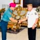 Bupati Gorontalo Sofyan Puhi memperkuat sinergi dengan Lanal Gorontalo melalui kunjungan Danlanal Letkol (Mar) Andi Arif Mangkubumi/Hibata.id