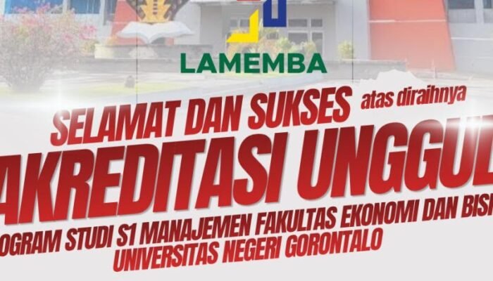 LAMEMBA Tetapkan Prodi Manajemen FEB UNG Berstatus Akreditasi Unggul