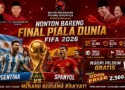 Nobar Keren Final Piala Dunia 2026 di PDIP Gorontalo/Hibata.id