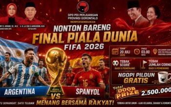 Nobar Keren Final Piala Dunia 2026 di PDIP Gorontalo/Hibata.id