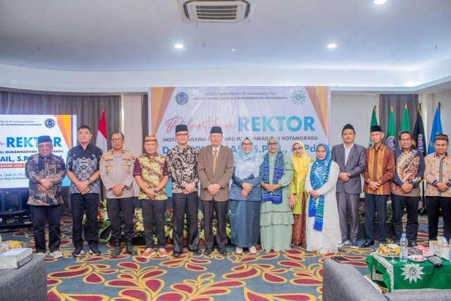 Kegiatan Pelantikan Feby Ismail sebagai Rektor Institut Agama Islam Muhammadiyah (IAIM) Kotamobagu. (Foto: Humas)