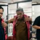 Tiga tersangka dugaan tindak pidana korupsi pengadaan Command Center Video Wall pada Dinas Komunikasi, Informatika, dan Statistik (Kominfo) Provinsi Gorontalo Tahun Anggaran 2022 menjalani penahanan di Kejaksaan Tinggi Gorontalo, Senin (20/7/2026)/Hibata.id