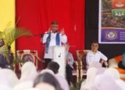 Bupati Gorontalo Sofyan Puhi saat enghadiri Peringatan Hari Anak Nasional 2026 tingkat Provinsi Gorontalo. (Foto: Humas)
