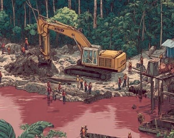 Ilustrasi Ai - Air Sungai Voyau di Kecamatan Sangkub, Kabupaten Bolaang Mongondow Utara (Bolmut), Sulawesi Utara, dilaporkan berubah keruh/Hibata.id